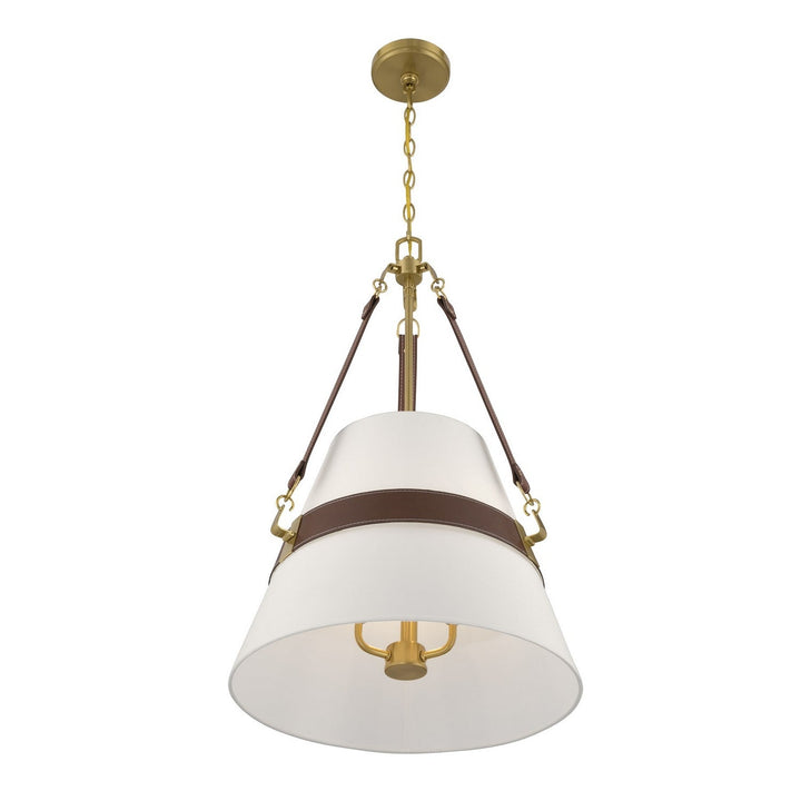 Savoy House - 7-5627-3-322 - Three Light Pendant - Corinth - Warm Brass