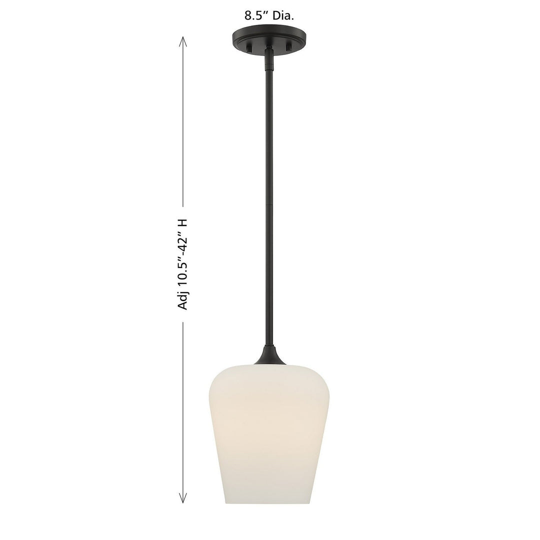 Savoy House - 7-6036-1-BK - One Light Pendant - Octave - Matte Black