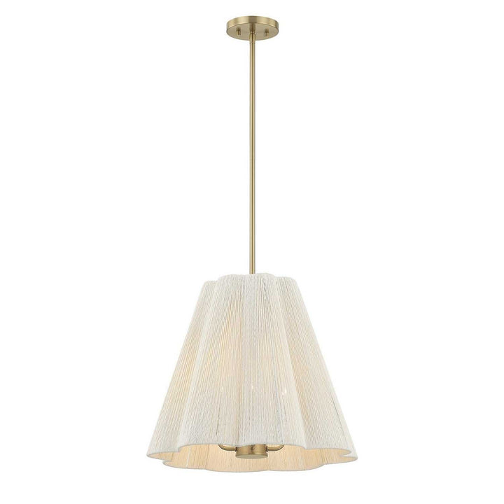 Savoy House - 7-6083-4-127 - Four Light Pendant - Rosa - Noble Brass