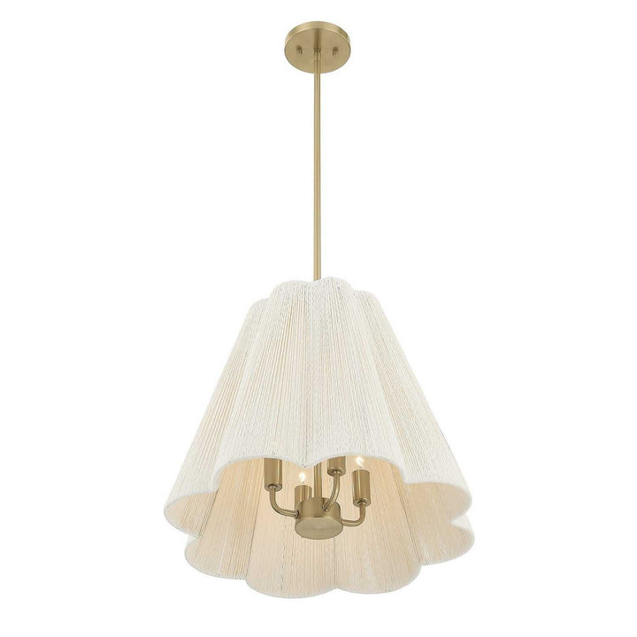 Savoy House - 7-6083-4-127 - Four Light Pendant - Rosa - Noble Brass
