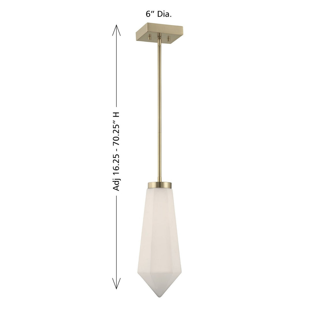 Savoy House - 7-6121-1-127 - LED Pendant - Leland - Noble Brass