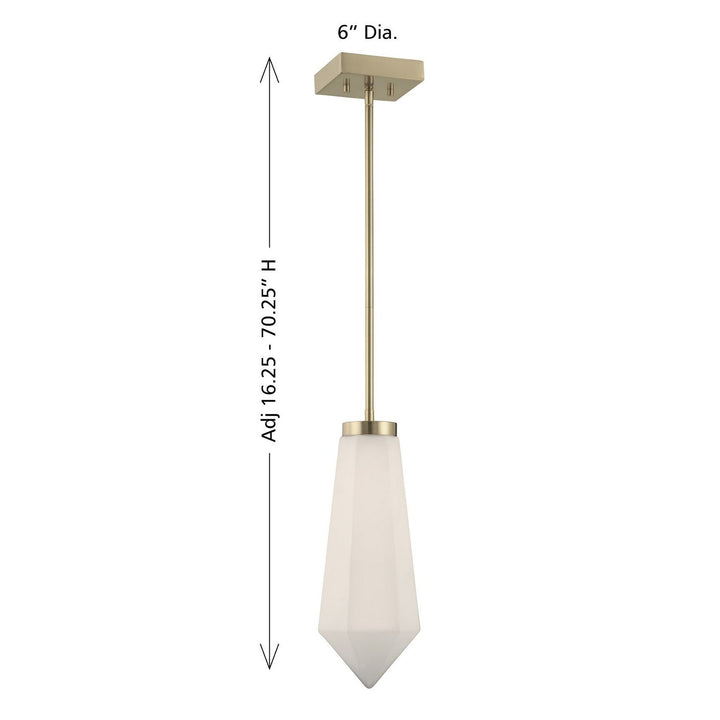 Savoy House - 7-6121-1-127 - LED Pendant - Leland - Noble Brass