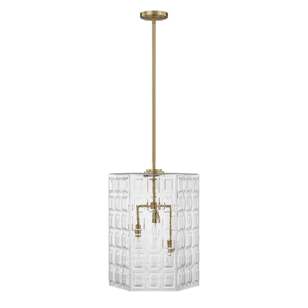 Savoy House - 7-6209-3-322 - Three Light Pendant - Reddick - Warm Brass