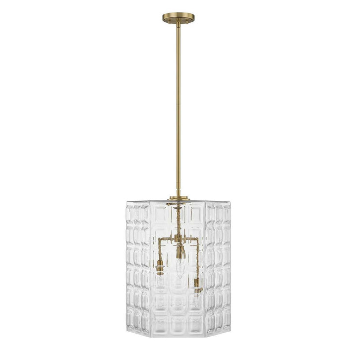 Savoy House - 7-6209-3-322 - Three Light Pendant - Reddick - Warm Brass