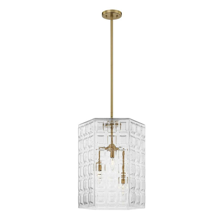 Savoy House - 7-6209-3-322 - Three Light Pendant - Reddick - Warm Brass