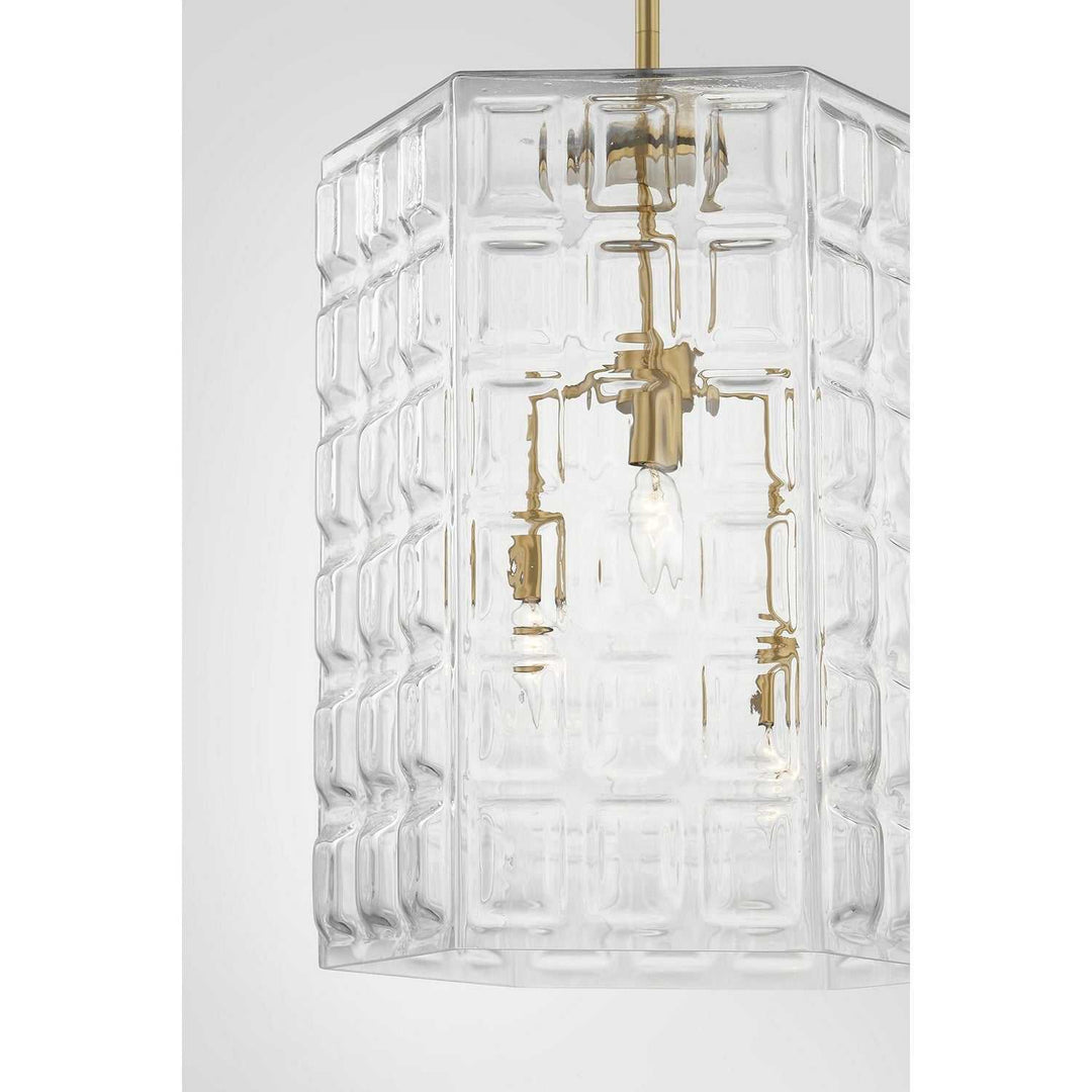 Savoy House - 7-6209-3-322 - Three Light Pendant - Reddick - Warm Brass