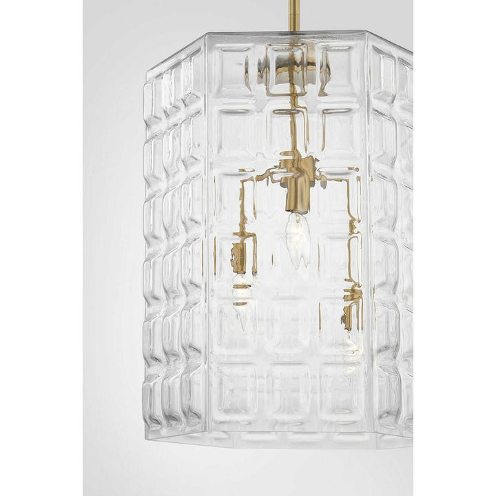 Savoy House - 7-6209-3-322 - Three Light Pendant - Reddick - Warm Brass