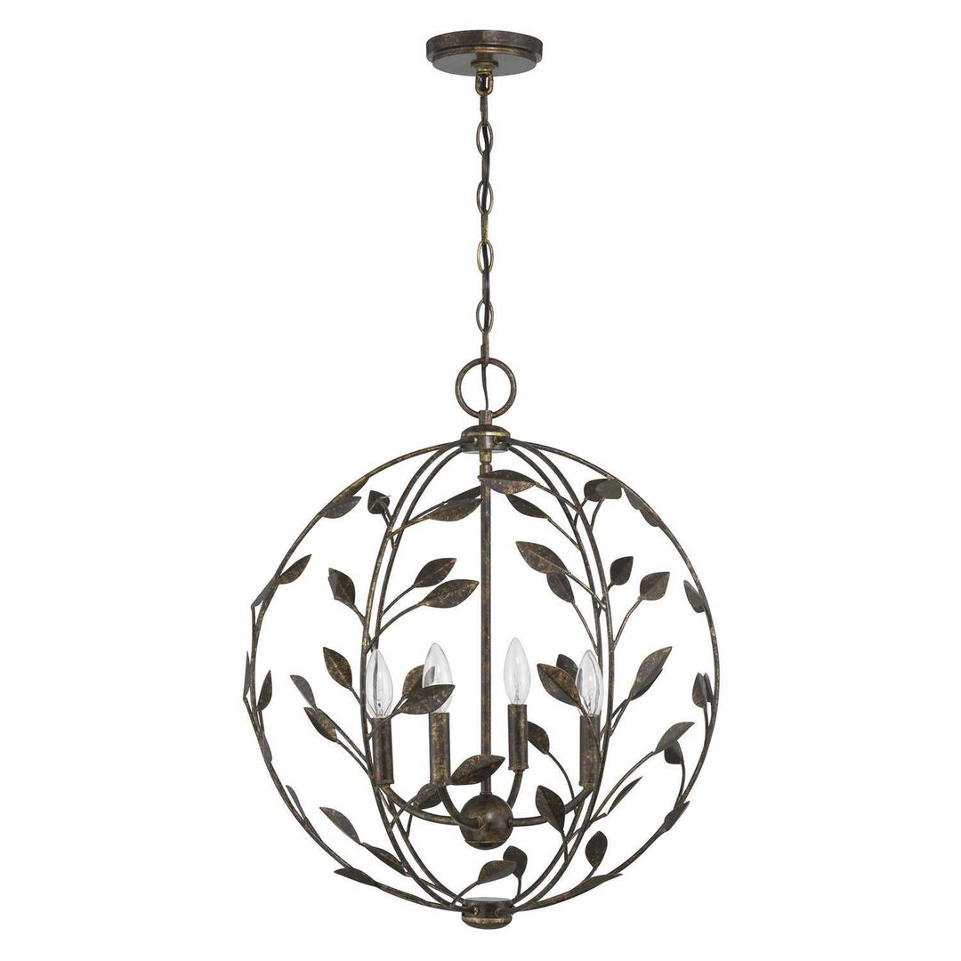 Savoy House - 7-6704-4-334 - Four Light Pendant - Laska - Enchanted Bronze