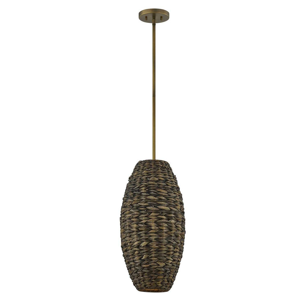 Savoy House - 7-8416-1-220 - One Light Pendant - Tierra Brisa - Riviera Brass
