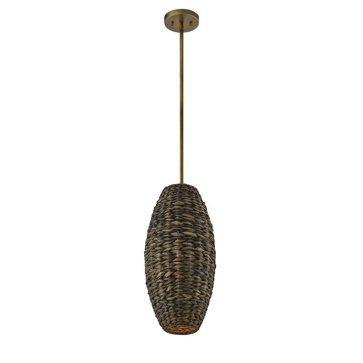 Savoy House - 7-8416-1-220 - One Light Pendant - Tierra Brisa - Riviera Brass