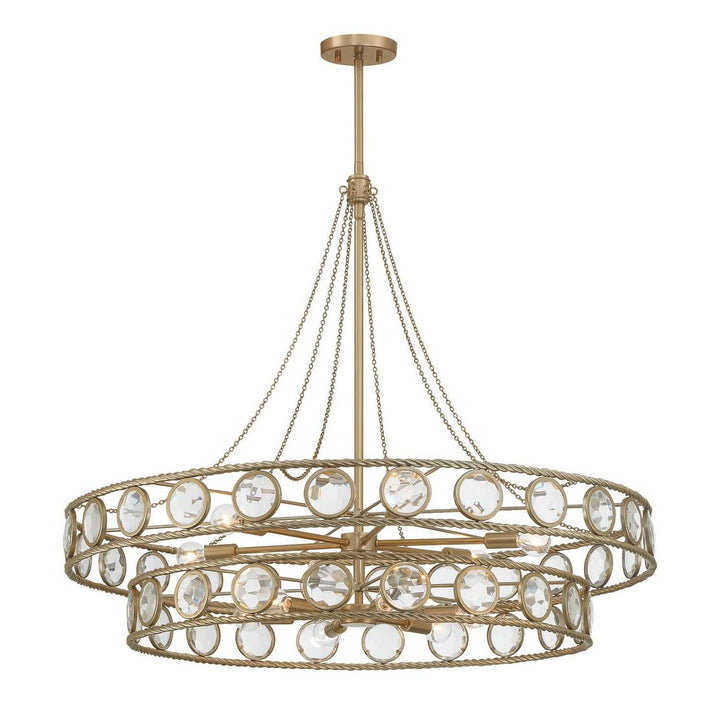 Savoy House - 7-9381-12-338 - 12 Light Pendant - Cologne - Opulent Gold