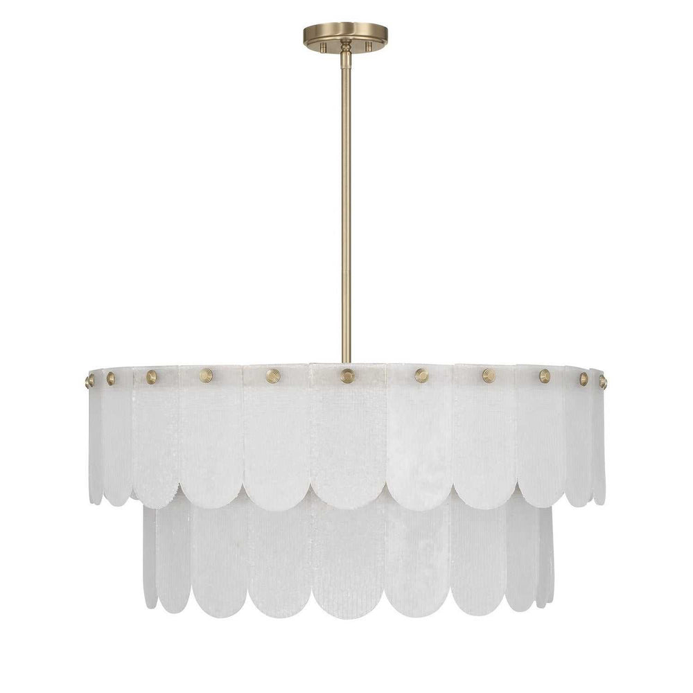 Savoy House - 7-9800-10-127 - Ten Light Pendant - Ashton - Noble Brass