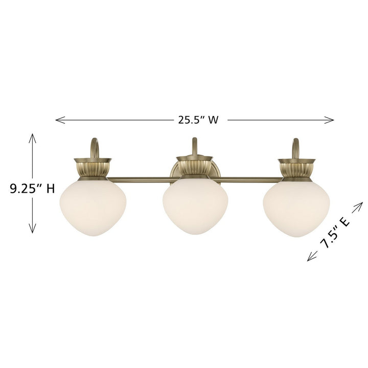 Savoy House - 8-1028-3-127 - Three Light Bathroom Vanity - Melbourne - Noble Brass