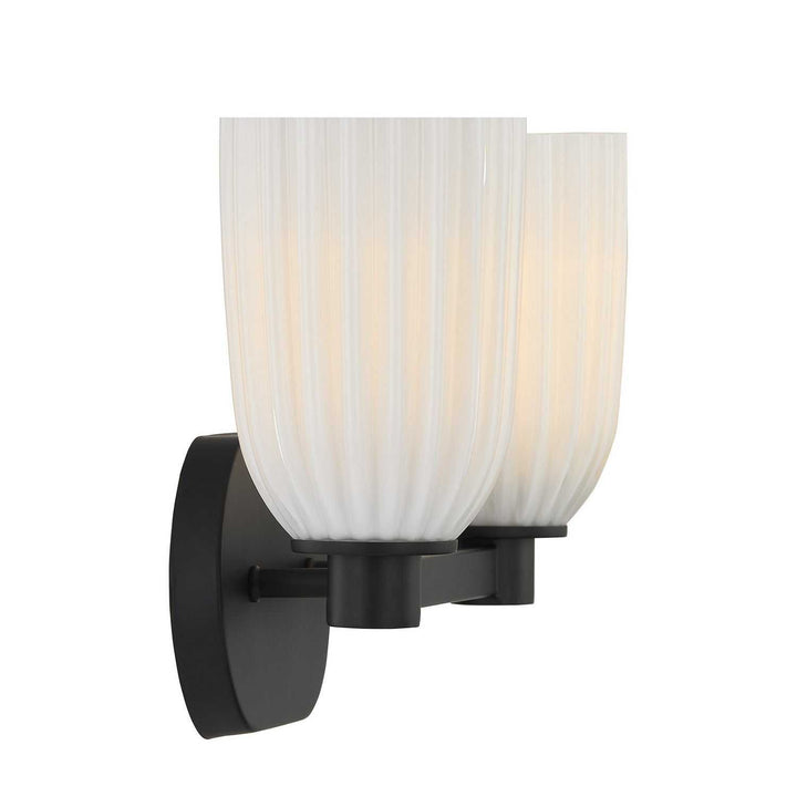 Savoy House - 8-1245-2-BK - Two Light Bathroom Vanity - Baldwin - Matte Black