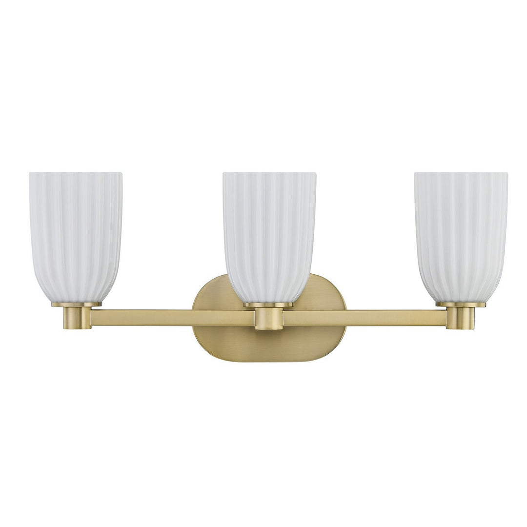 Savoy House - 8-1245-3-127 - Three Light Bathroom Vanity - Baldwin - Noble Brass