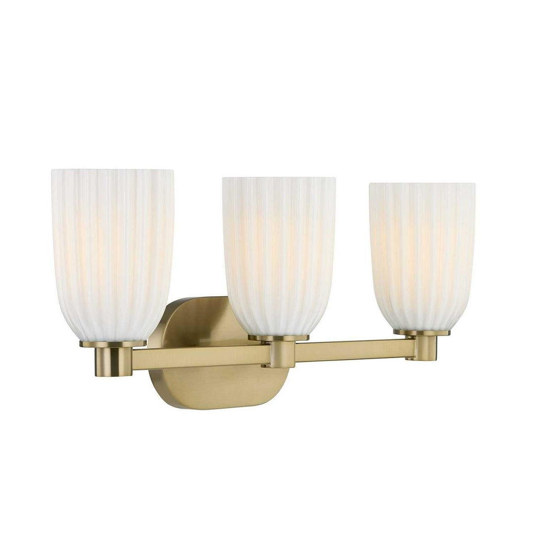 Savoy House - 8-1245-3-127 - Three Light Bathroom Vanity - Baldwin - Noble Brass