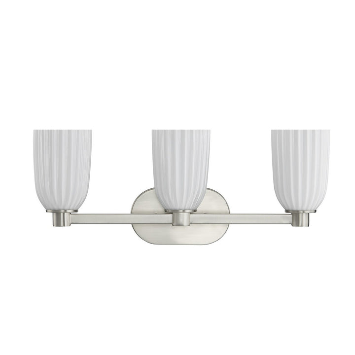 Savoy House - 8-1245-3-SN - Three Light Bathroom Vanity - Baldwin - Satin Nickel