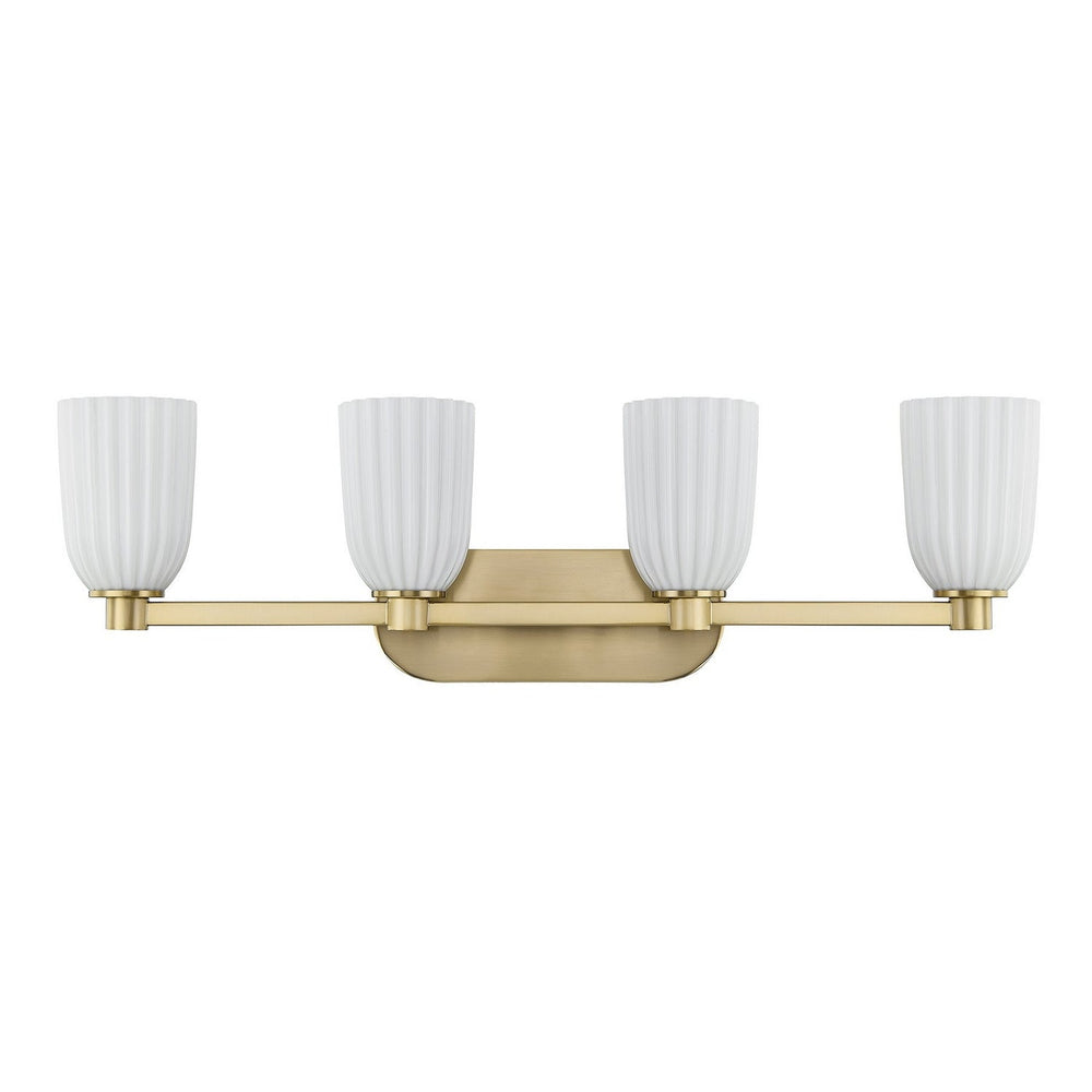 Savoy House - 8-1245-4-127 - Four Light Bathroom Vanity - Baldwin - Noble Brass