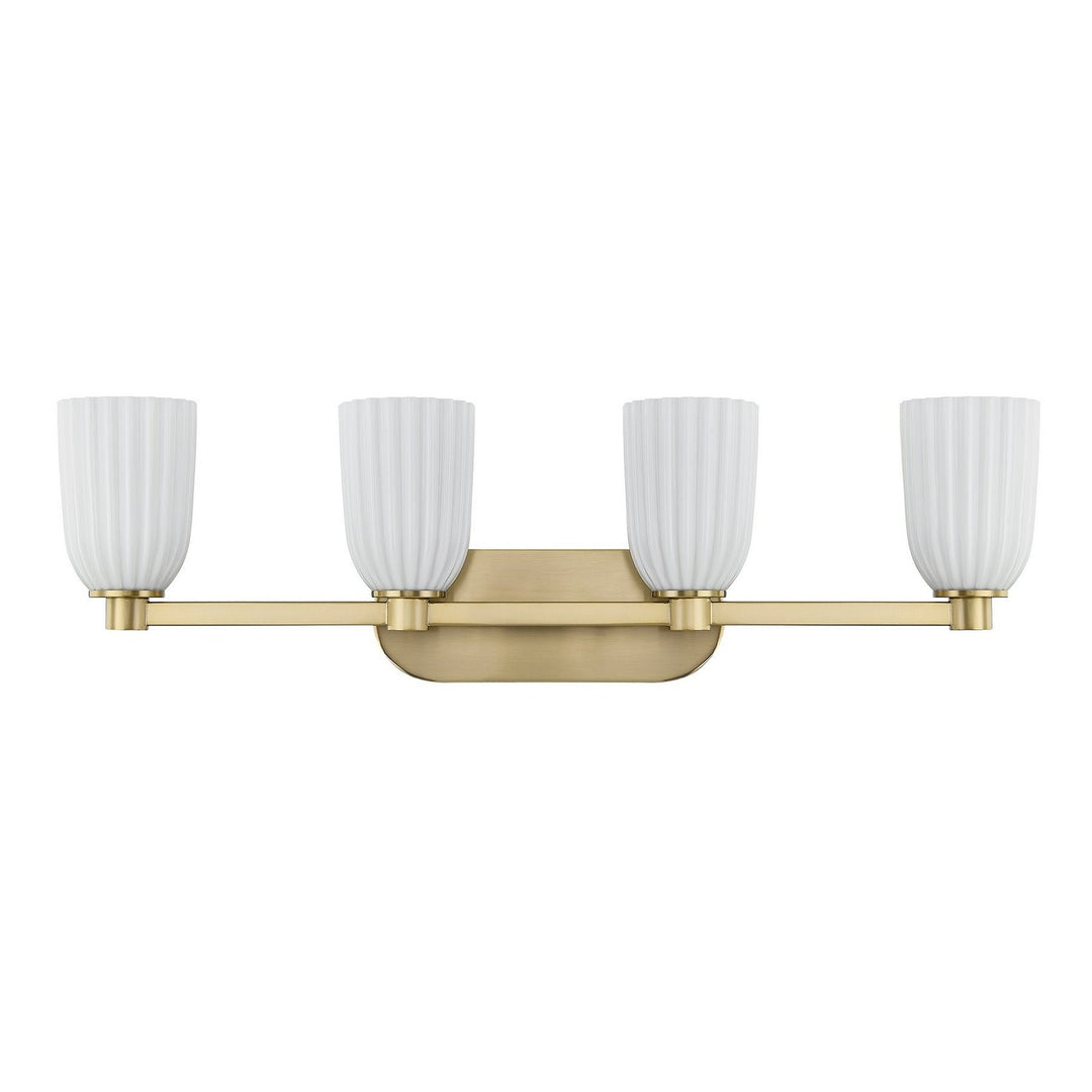 Savoy House - 8-1245-4-127 - Four Light Bathroom Vanity - Baldwin - Noble Brass