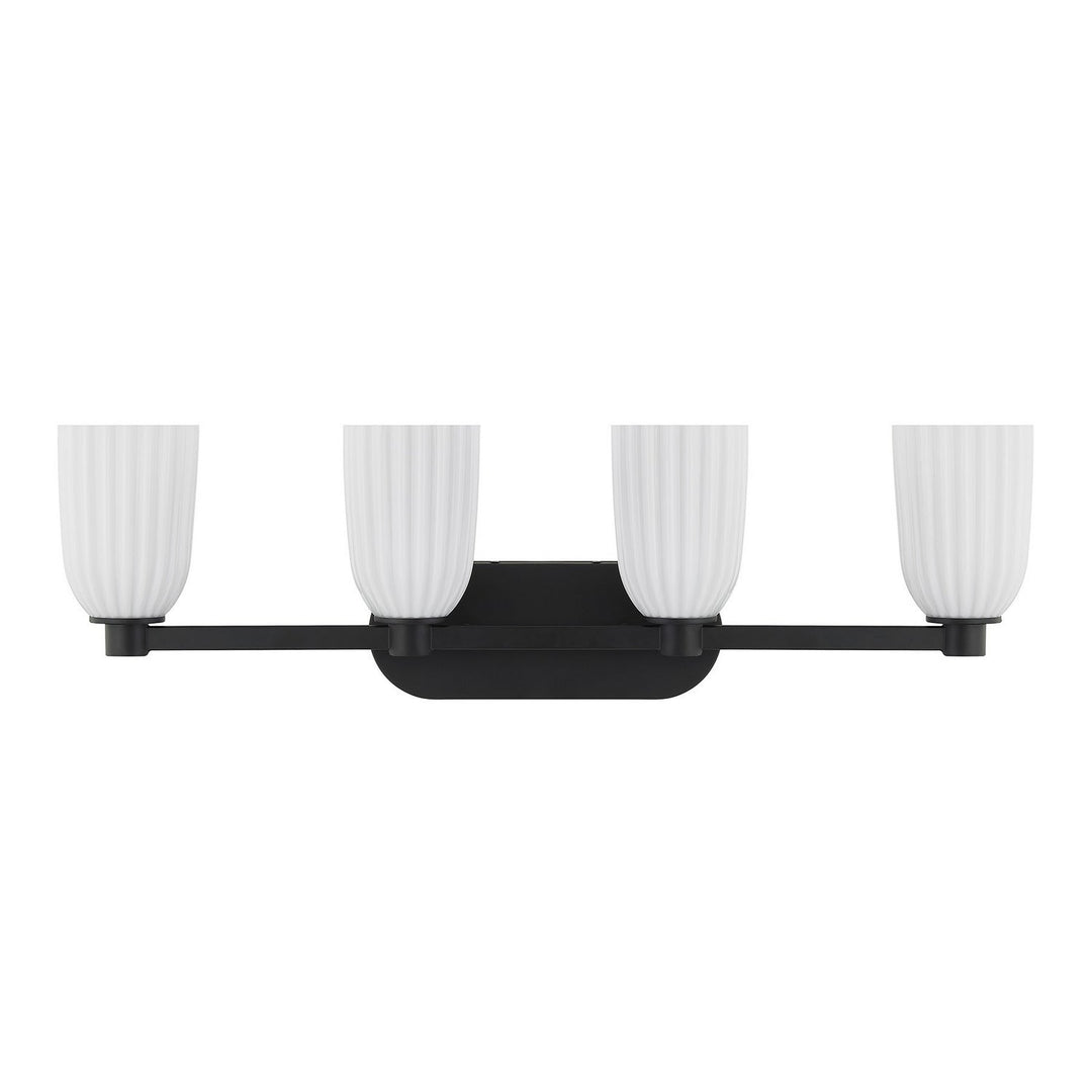 Savoy House - 8-1245-4-BK - Four Light Bathroom Vanity - Baldwin - Matte Black