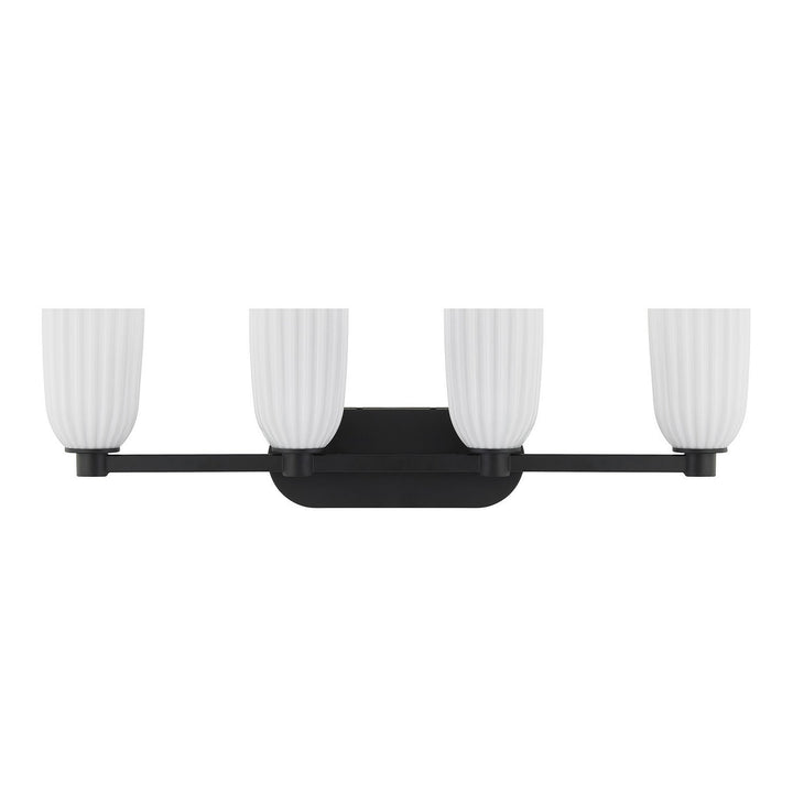 Savoy House - 8-1245-4-BK - Four Light Bathroom Vanity - Baldwin - Matte Black