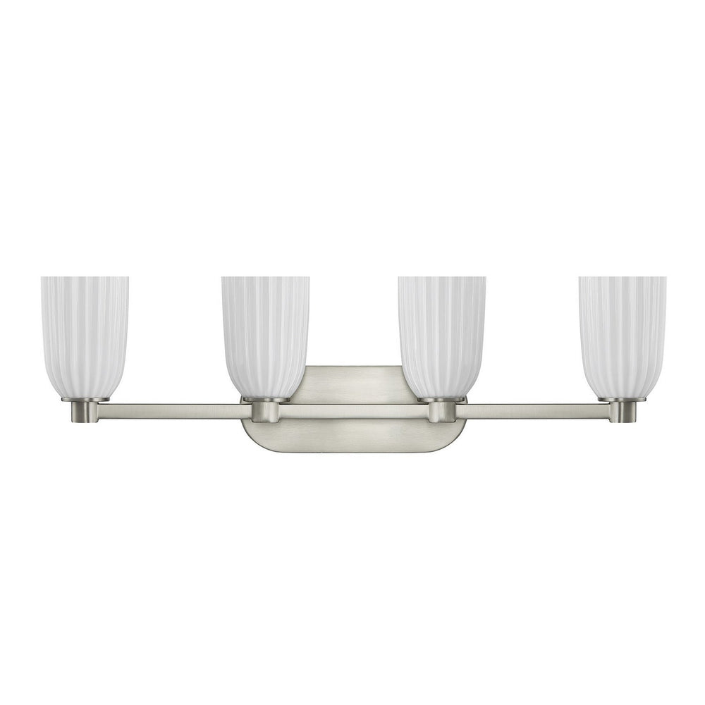 Savoy House - 8-1245-4-SN - Four Light Bathroom Vanity - Baldwin - Satin Nickel