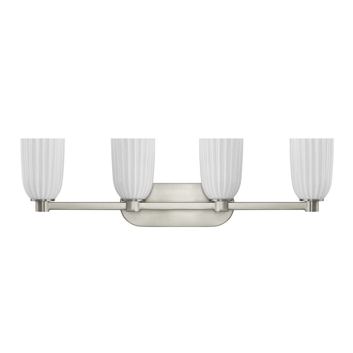 Savoy House - 8-1245-4-SN - Four Light Bathroom Vanity - Baldwin - Satin Nickel