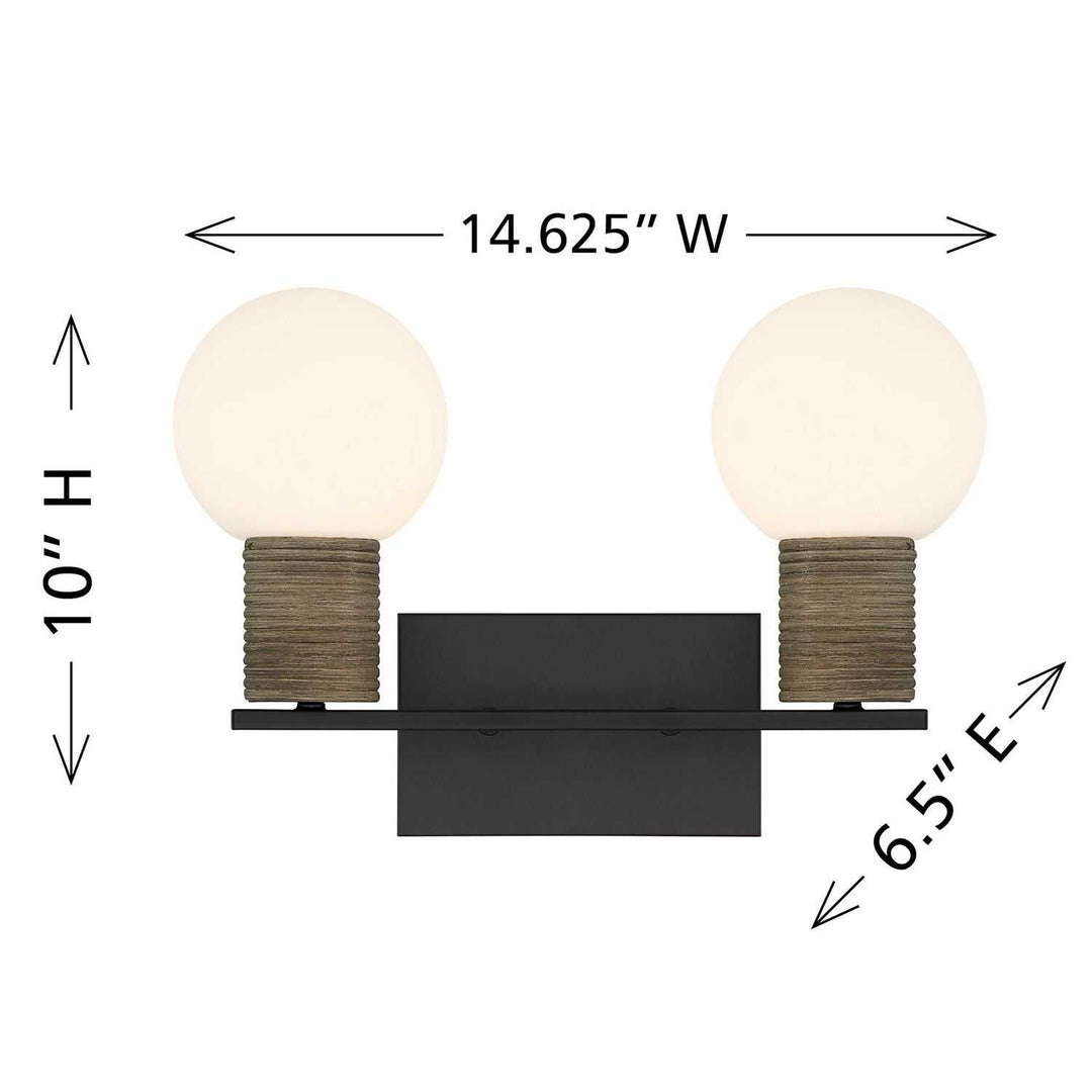 Savoy House - 8-4081-2-BK - Two Light Bathroom Vanity - Jarrell - Matte Black