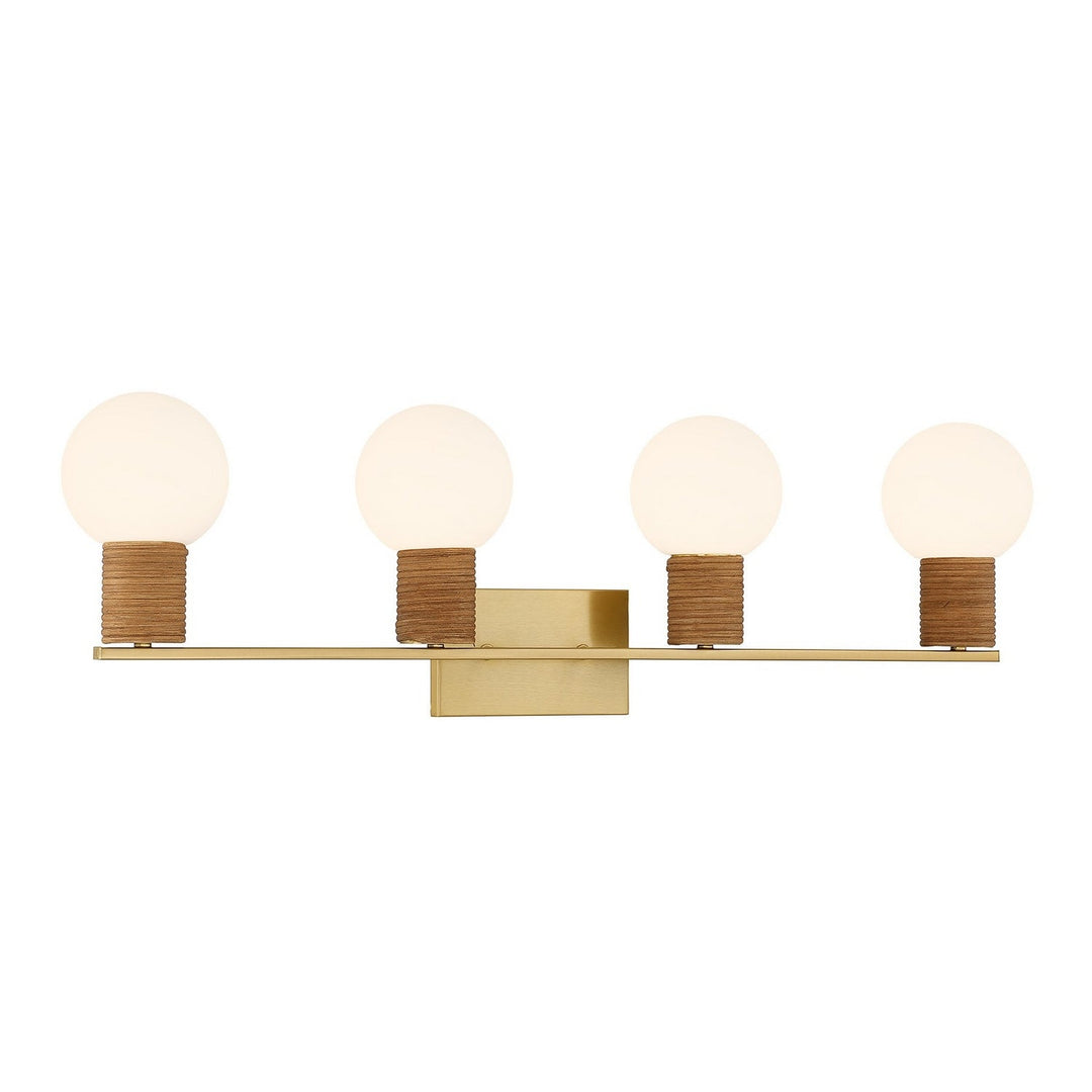 Savoy House - 8-4081-4-322 - Four Light Bathroom Vanity - Jarrell - Warm Brass