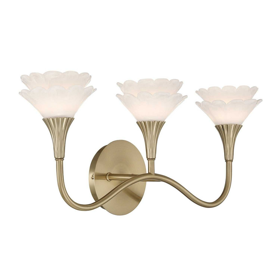 Savoy House - 8-5081-3-127 - Three Light Bathroom Vanity - Florena - Noble Brass