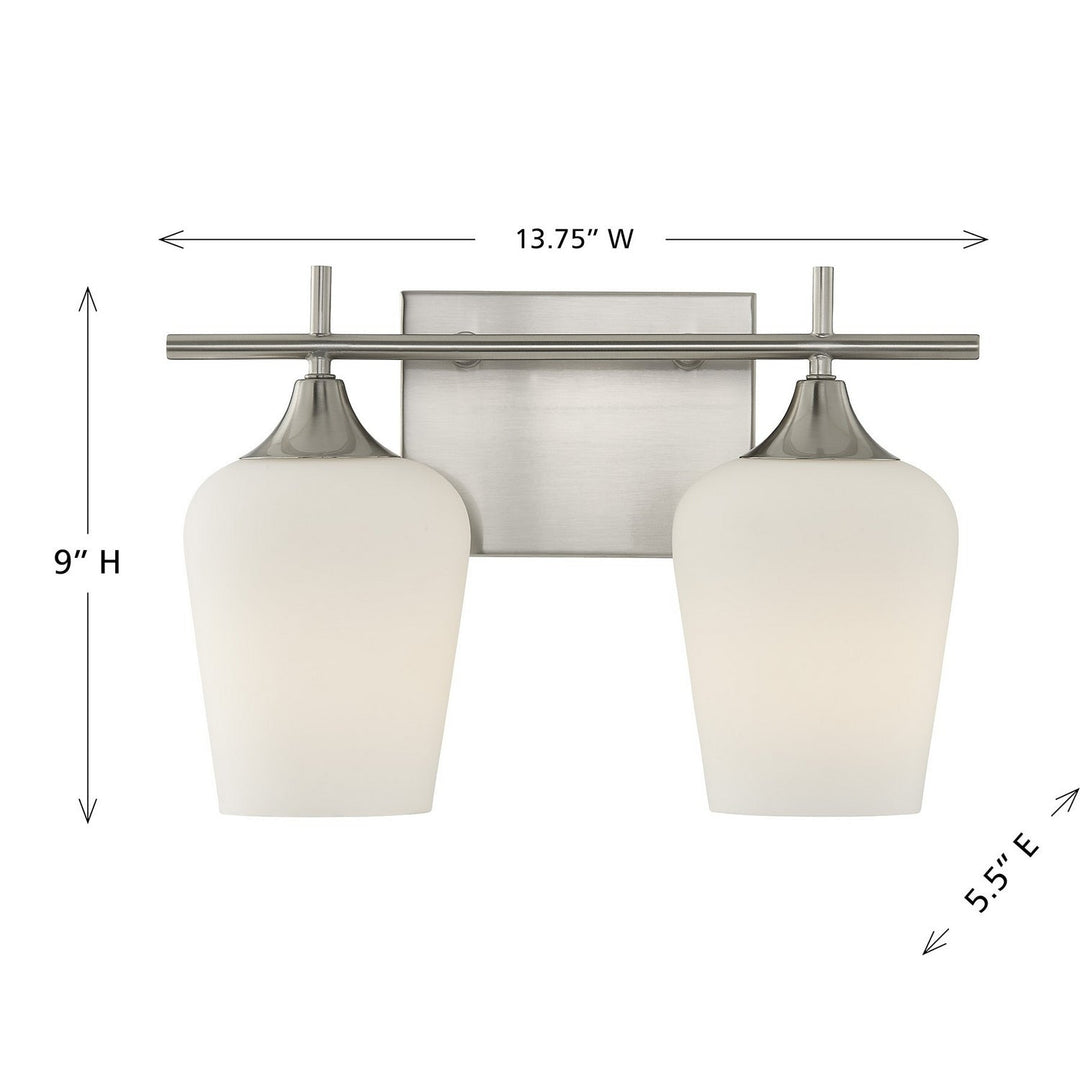 Savoy House - 8-6030-2-SN - Two Light Bathroom Vanity - Octave