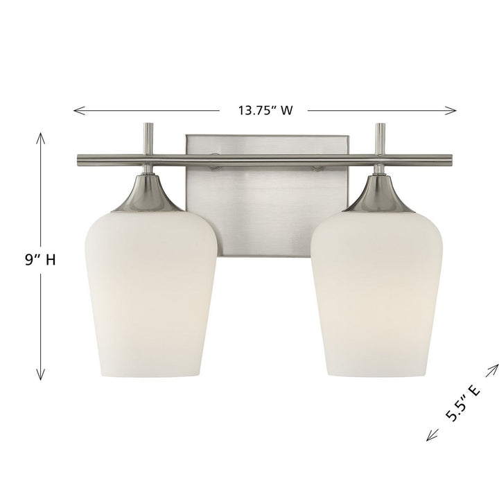Savoy House - 8-6030-2-SN - Two Light Bathroom Vanity - Octave