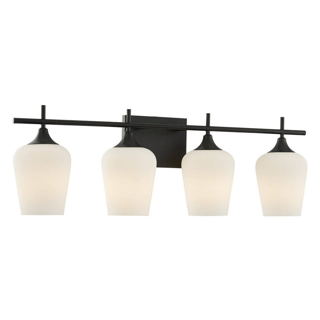 Savoy House - 8-6030-4-BK - Four Light Bathroom Vanity - Octave