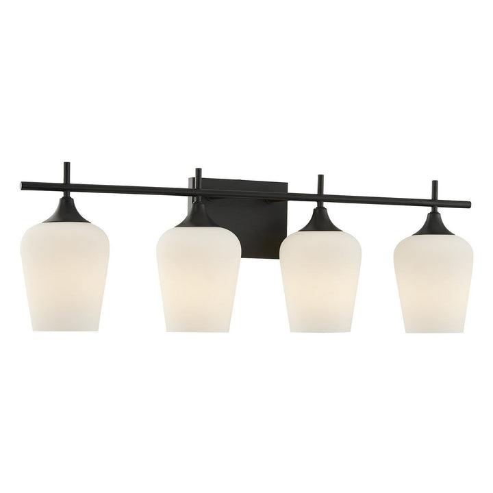 Savoy House - 8-6030-4-BK - Four Light Bathroom Vanity - Octave