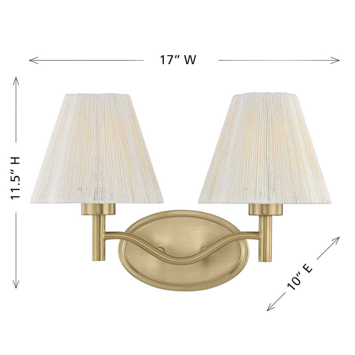 Savoy House - 8-6081-2-127 - Two Light Bathroom Vanity - Rosa - Noble Brass