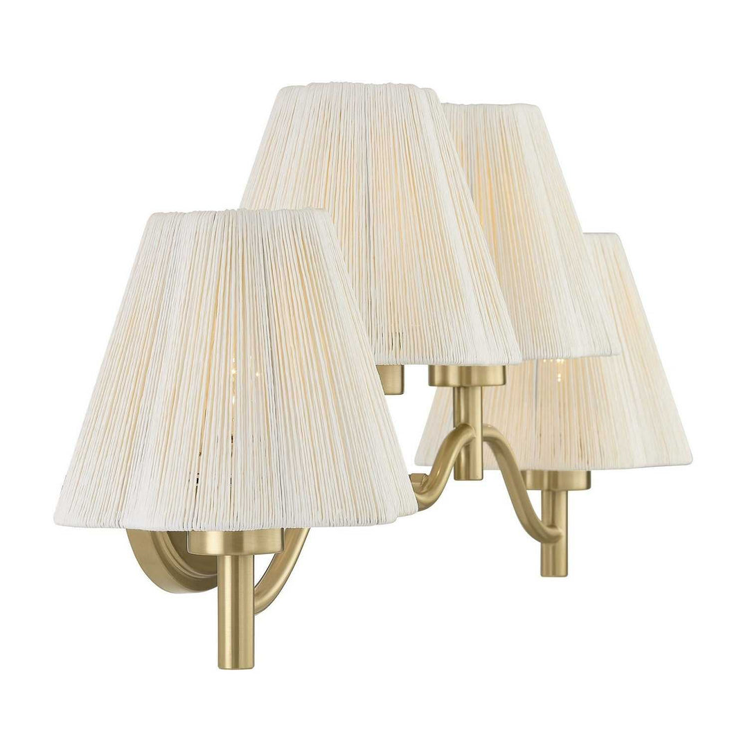 Savoy House - 8-6081-4-127 - Four Light Bathroom Vanity - Rosa - Noble Brass