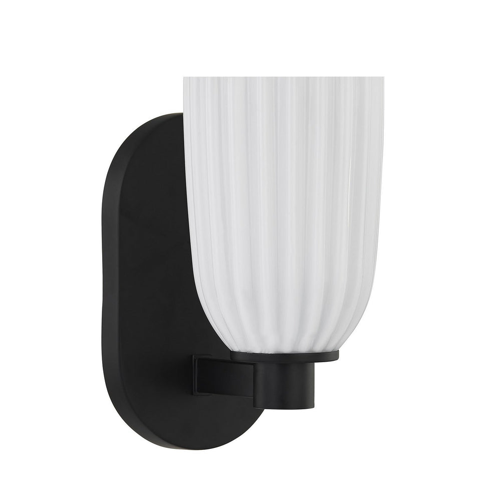 Savoy House - 9-1245-1-BK - One Light Wall Sconce - Baldwin - Matte Black