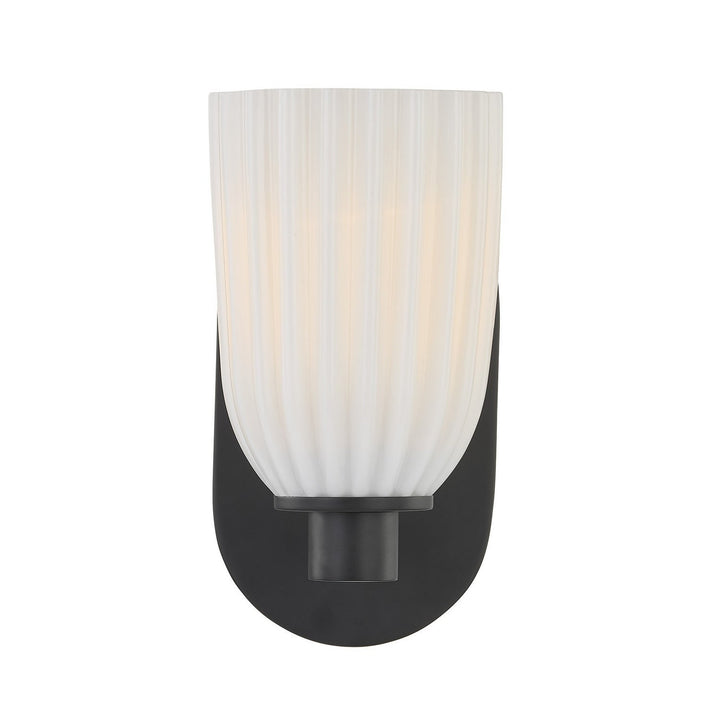 Savoy House - 9-1245-1-BK - One Light Wall Sconce - Baldwin - Matte Black