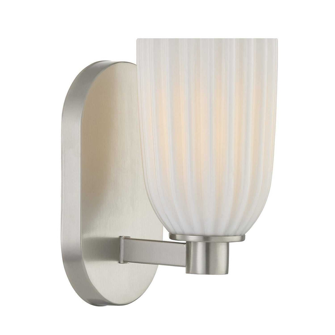 Savoy House - 9-1245-1-SN - One Light Wall Sconce - Baldwin - Satin Nickel