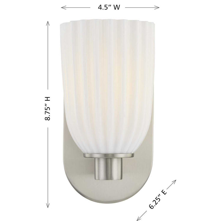 Savoy House - 9-1245-1-SN - One Light Wall Sconce - Baldwin - Satin Nickel