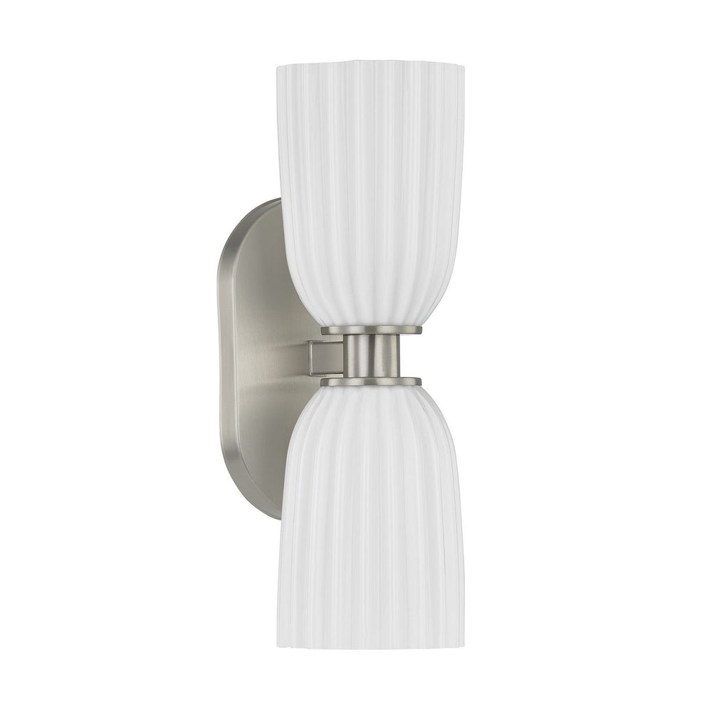 Savoy House - 9-1245-2-SN - Two Light Wall Sconce - Baldwin - Satin Nickel
