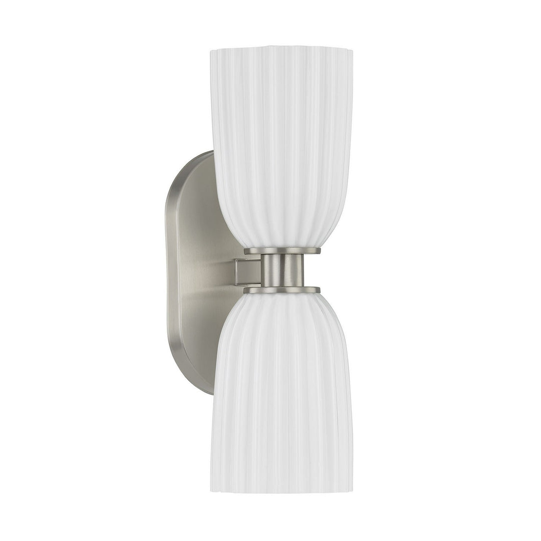 Savoy House - 9-1245-2-SN - Two Light Wall Sconce - Baldwin - Satin Nickel
