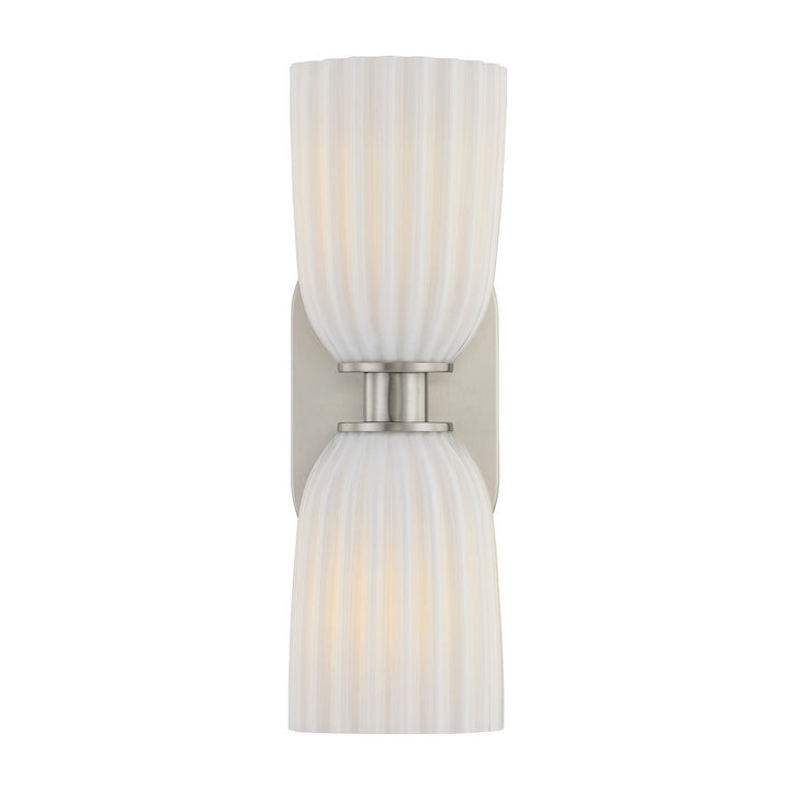 Savoy House - 9-1245-2-SN - Two Light Wall Sconce - Baldwin - Satin Nickel