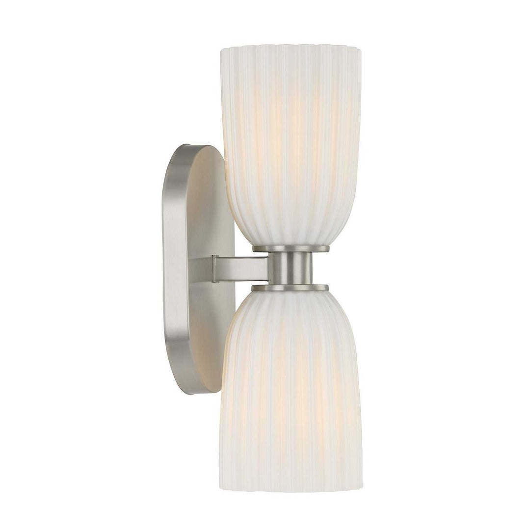 Savoy House - 9-1245-2-SN - Two Light Wall Sconce - Baldwin - Satin Nickel