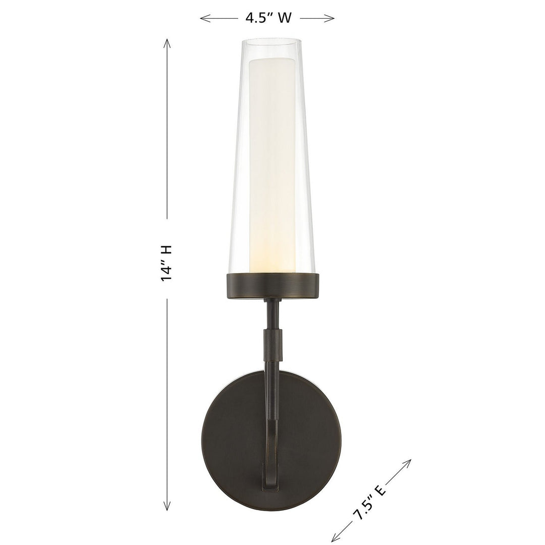 Savoy House - 9-1463-1-15 - LED Wall Sconce - Butler - Mediterranean Bronze
