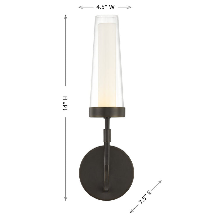 Savoy House - 9-1463-1-15 - LED Wall Sconce - Butler - Mediterranean Bronze