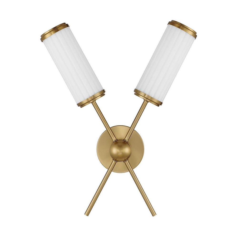 Savoy House - 9-3199-2-322 - Two Light Wall Sconce - Denison - Warm Brass
