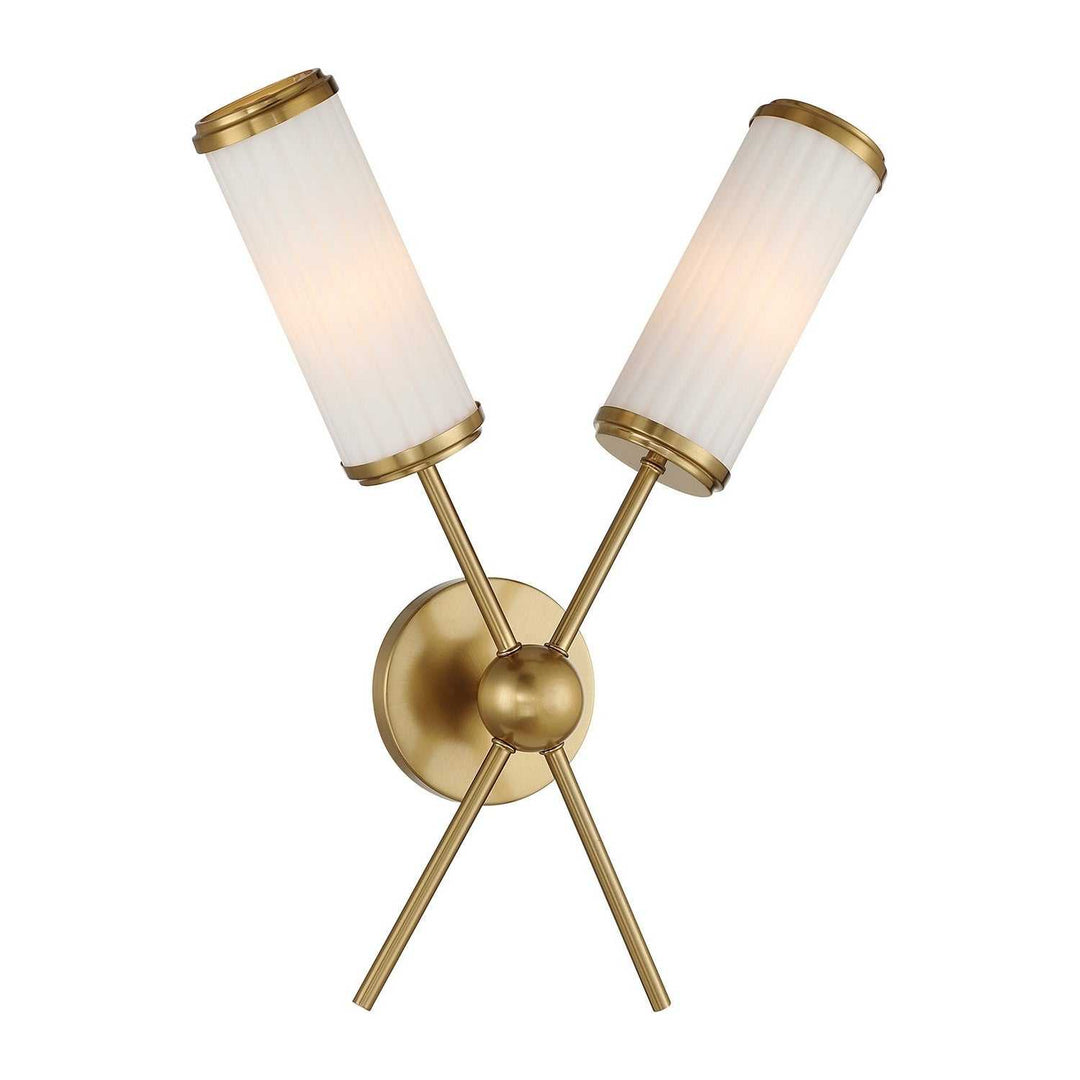 Savoy House - 9-3199-2-322 - Two Light Wall Sconce - Denison - Warm Brass