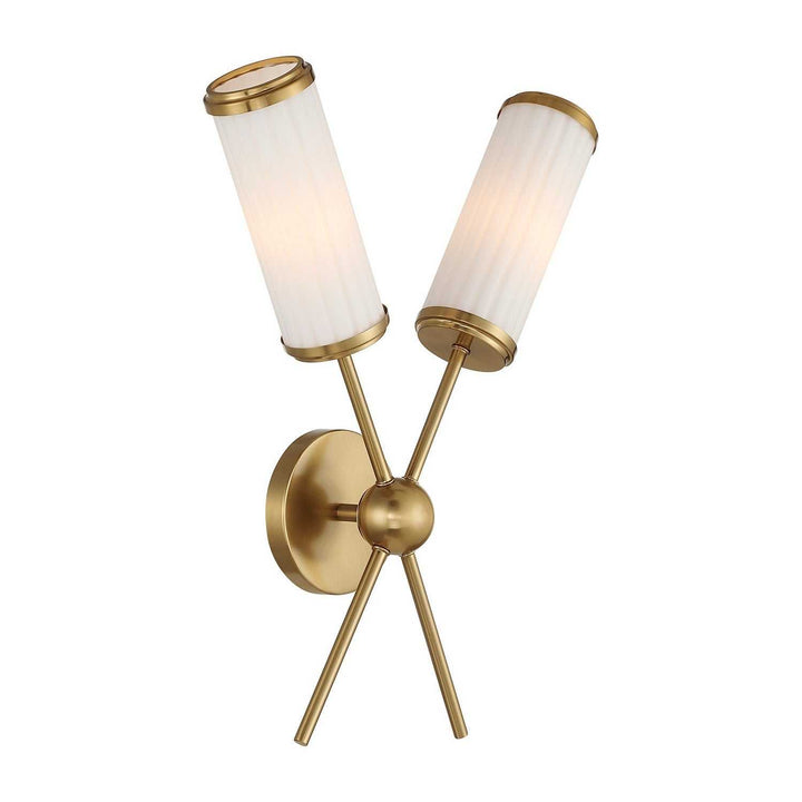 Savoy House - 9-3199-2-322 - Two Light Wall Sconce - Denison - Warm Brass