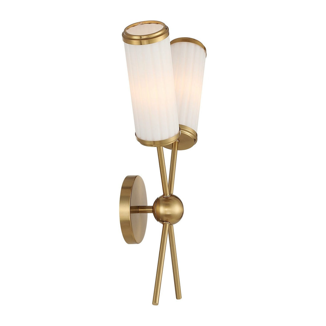 Savoy House - 9-3199-2-322 - Two Light Wall Sconce - Denison - Warm Brass